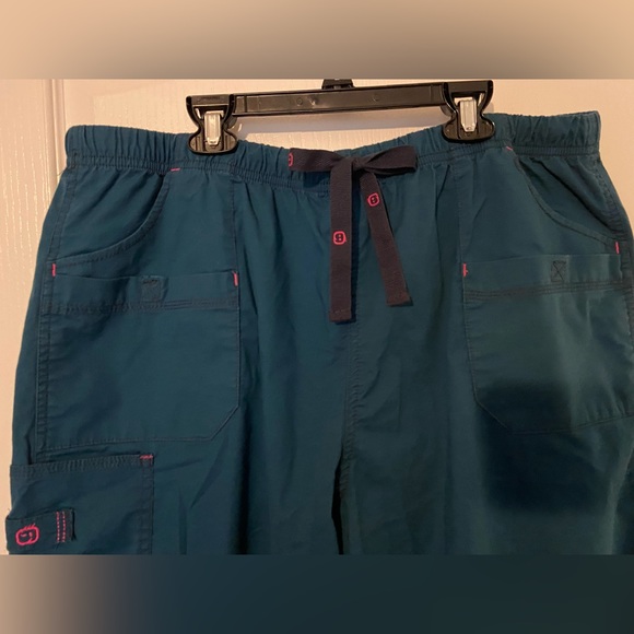 EUC Spread Good Cheer! Dark Aqua Teal Pants - Picture 4 of 10